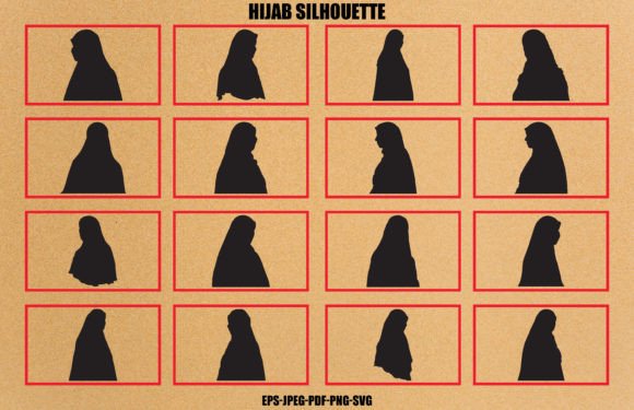 Download Muslim Hijab Girl Silhouette Bundle - Premium Bundle