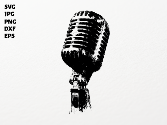 Download Vintage Microphone SVG for Cricut - Svg for cricut Collection