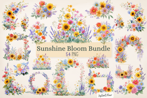 Download Sunshine Bloom Floral Bundle - Premium Resources