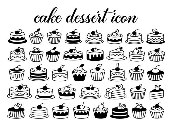 Download Beautiful Birthday Cake Silhouette - Premium Bundle